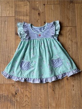 Serendipity by Shrimp and Grits Kids Sailboat Tunic size Small 4t-5t